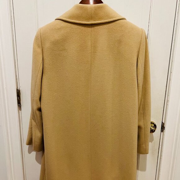 Vintage Cashmere Long Marvin Richards Over Coat Jacket Size Large - Picture 9 of 16